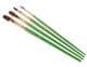 HUMBROL AG4302 4 Flat Synthetic Paint Brushes Sizes 3mm, 5mm, 7mm & 10mm